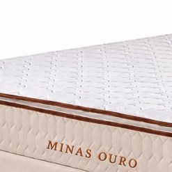 Colchao Minas Ouro Casal Com Molas Ensacadas 32x188x138 Colchominas 24670