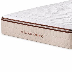 Colchao Minas Ouro Solteiro Com Molas Ensacadas 32x188x88cm Colchominas 52146