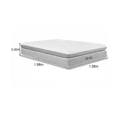 Colchao Uberaba Queen Espuma Viscoelastica D28 Colchominas 30x198x158cm 96971