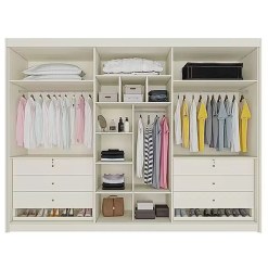 Guarda Roupa Potente Casal Ripado 6 Portas 6 Gavetas Europa 54856