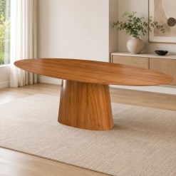 Mesa Barcelona Oval 180x90cm Minas Plac 58868