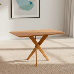 Mesa Cacau Sem Vidro 130x80cm Cimol 74106