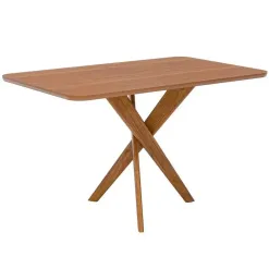 Mesa Cacau Sem Vidro 130x80cm Cimol Cinamomo 40491