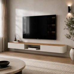 Nicho Suspenso Arcus 180cm Com 2 Gavetas Mavaular 25339