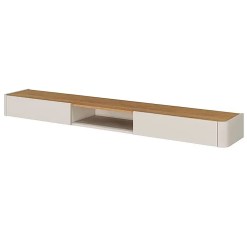 Nicho Suspenso Arcus 180cm Com 2 Gavetas Mavaular Off White Naturale 28478