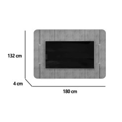 Painel Adele Para Tv Ate 65 Polegadas Com Led E 2 Portas Dj 43572