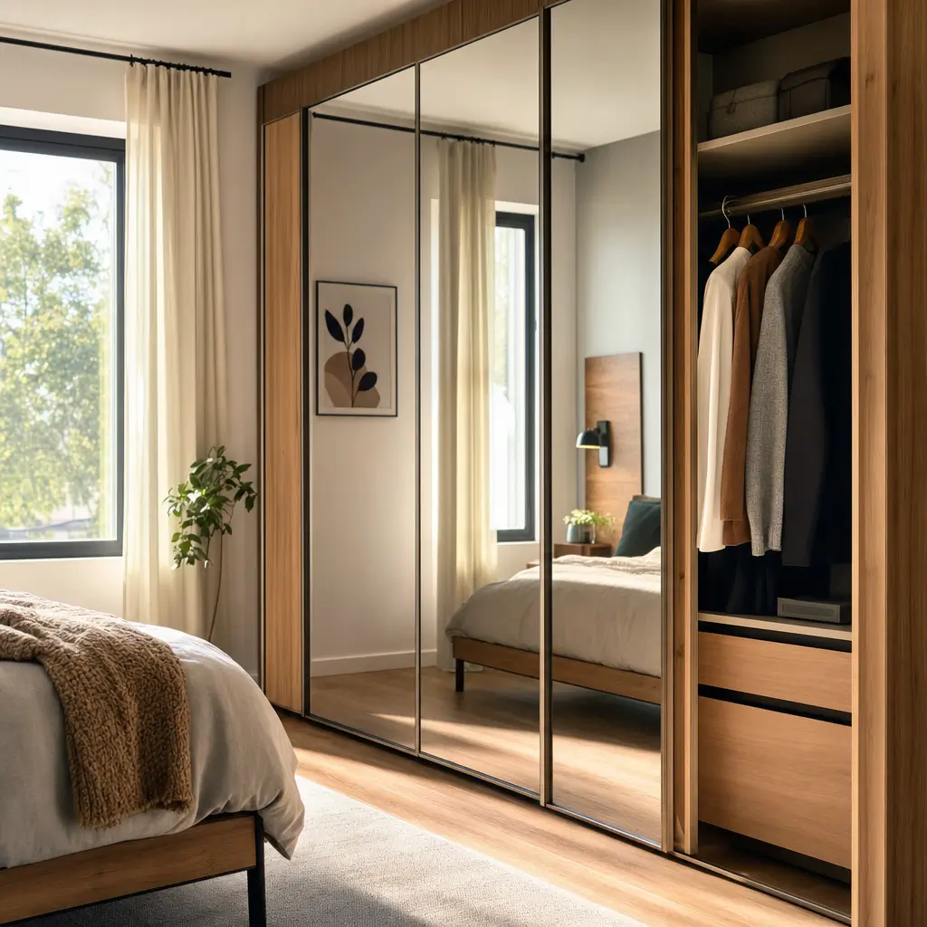 Quarto com cama e Guarda-roupa com espelho: vale a pena?