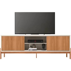 Rack Tannen Para Tv Ate 72 Polegadas 2 Portas Caemmun Freijo Off White 72149