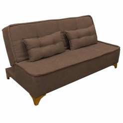 Sofa Cama Zayn Em Veludo 2 Lugares 186cm Boareto Marrom 29851