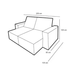 Sofa Nigeria 250cm Em Veludo 4 Lugares Retratil E Reclinavel Trevo 10654