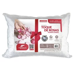 Travesseiro Toque De Rosas Fibrasca Branco 21518