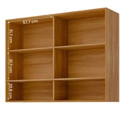 Armario Aereo Divina Esplendida Celeste Aurea 120cm Ripado 2 Portas Mgm 55128