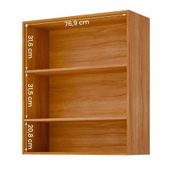 Armario Aereo Divina Esplendida Celeste Aurea 80cm Ripado 2 Portas Mgm 19017
