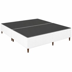 Base Bipartida Royal Resort Queen Tecido Malha Square 40x198x158cm Sealy Branco 51378