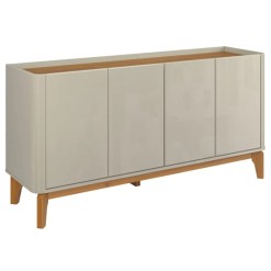 Buffet Flip 160cm Patrimar 4 Portas Off White Cumaru 26722