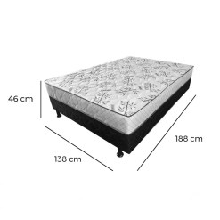 Cama Box Monaco Casal Ortopedica 138x188x50cm 74366