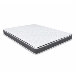 Colchao Pillow Sono Casal 14x188x138cm Ortobello Branco Com Preto 79283