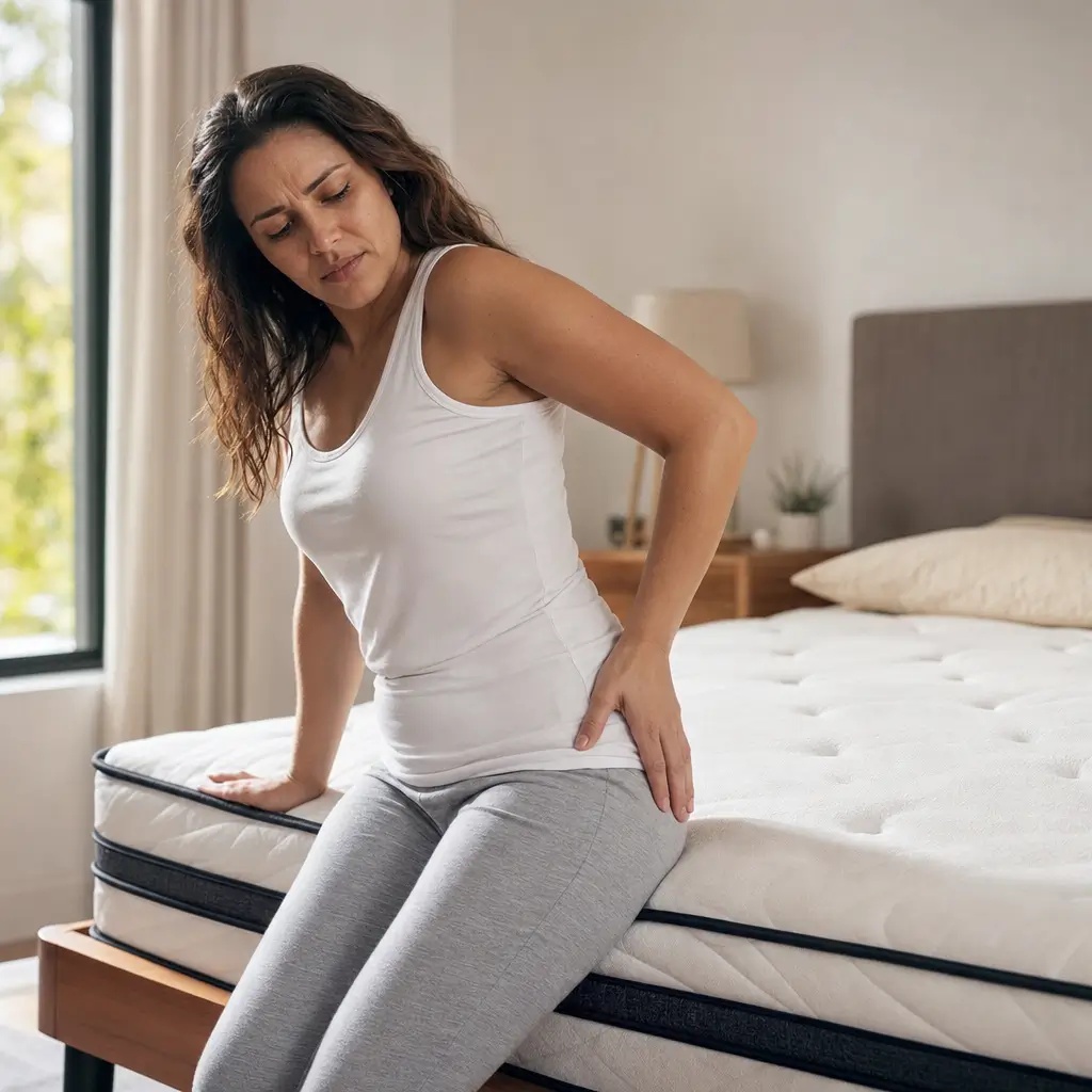 Colchão para dor no quadril: qual firmeza comprar mulher com dor na cama