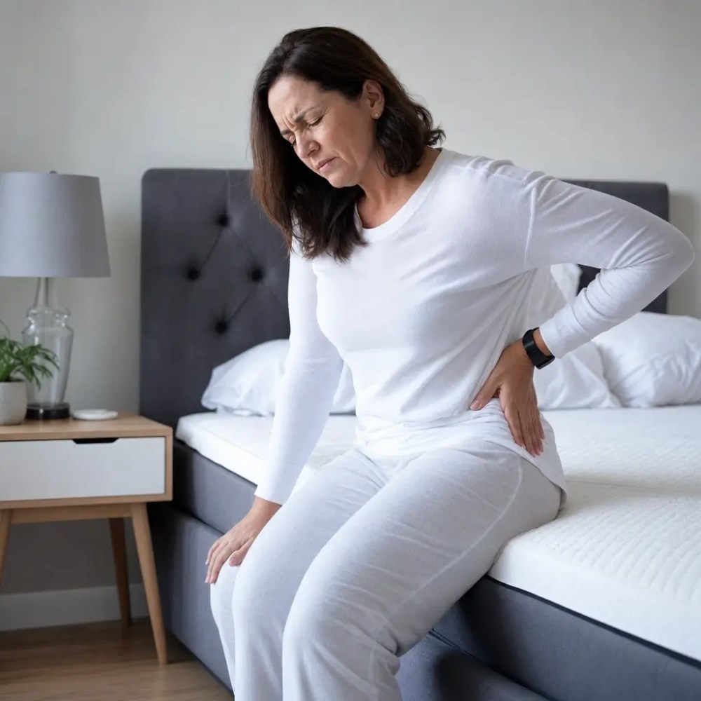 Colchão para dor no quadril: qual firmeza comprar mulher com dor no quadril na cama