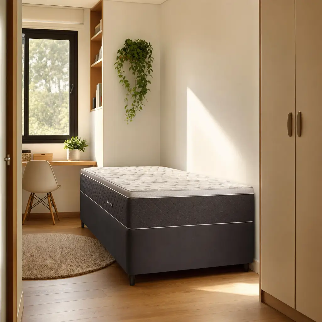 Como escolher cama box solteiro altura e tamanho para caber no quarto