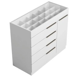 Comoda Sapateira Arv Sevilha Com Porta Joias 1 Porta E 5 Gavetas Aramoveis 88966