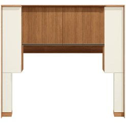 Conjunto Modulado K002 Com 8 Portas 3 Pecas Kappesberg Canela Off White 28663