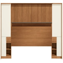 Conjunto Modulado K014 Com 8 Portas 6 Pecas Kappesberg Canela Off White 45951