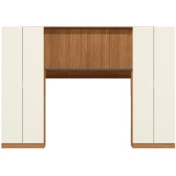 Conjunto Modulado K020 Com 4 Portas 4 Gavetas 3 Pecas Kappesberg Canela Off White 71560
