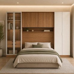 Conjunto Modulado K031 Com 8 Portas Sendo 2 Em Vidro E 4 Gavetas 4 Pecas Kappesberg 26623