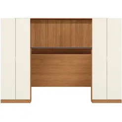 Conjunto Modulado K032 Com 8 Portas E 4 Gavetas 4 Pecas Kappesberg Canela Off White 63652