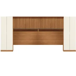 Conjunto Modulado K033 Com 12 Portas E 4 Gavetas 6 Pecas Kappesberg Canela Off White 96694