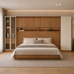 Conjunto Modulado K034 Com 12 Portas Sendo 2 Em Vidro E 4 Gavetas 6 Pecas Kappesberg 83897