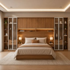 Conjunto Modulado K036 Com 12 Portas Sendo 4 Em Vidro E 4 Gavetas 8 Pecas Kappesberg 56136