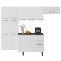 Cozinha Florenca Completa 4 Pecas 13 Portas 2 Gavetas Itatiaia Branco 83529