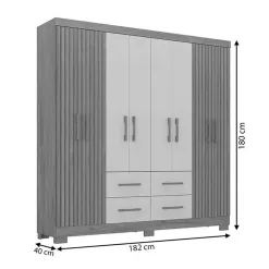 Guarda Roupa Itapema Atualle Casal 8 Portas 4 Gavetas 85945