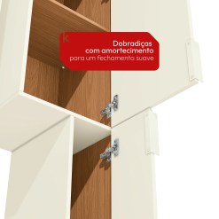 Guarda Roupa Par De Torre Alta T800 Modulo 4 Portas Kappesberg 62352