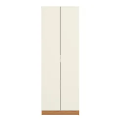 Guarda Roupa T804 Solteiro 2 Portas 2 Gavetas Kappesberg Canela Off White 10957