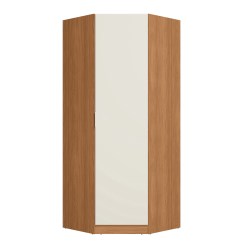 Guarda Roupa T808 Modulo Canto Obliquo 1 Porta Kappesberg Canela Off White 35245