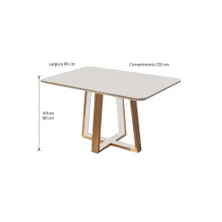 Mesa Atlanta 120x90cm Minas Plac 67597