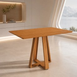 Mesa Pilar 120x80cm Sem Vidro Kappesberg 83800