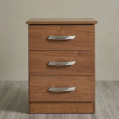 Mesa De Cabeceira Leme Com 3 Gavetas Primicias 53694