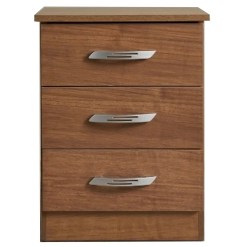 Mesa De Cabeceira Leme Com 3 Gavetas Primicias Cinamomo 74637