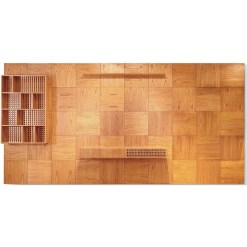 Painel Bella Donna 500cm Mosaico Com 2 Gavetas Pollo Decor Cinamomo 44697