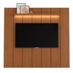 Painel Lumi 220cm Com Led Para Tv Ate 75 Polegadas Ripado Edn Cedro 97404