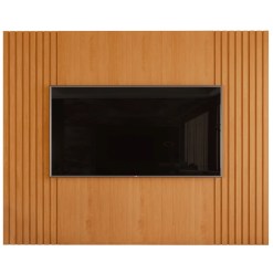 Painel Sierra 220cm Para Tv Ate 75 Polegadas Ripado Giga Nature 31275