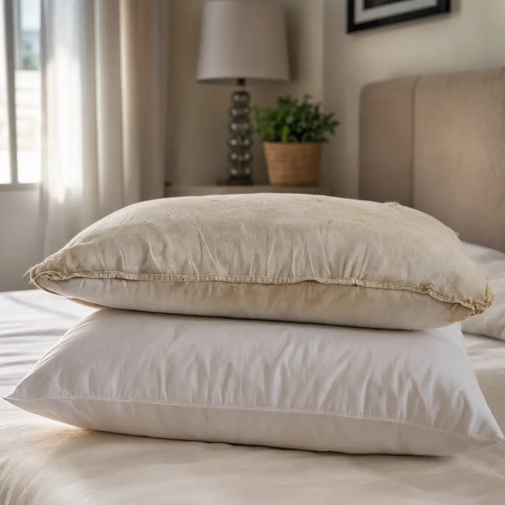 Quando trocar o travesseiro: sinais de que está na hora, travesseiro na cama