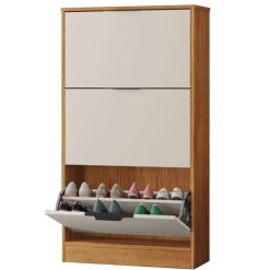 Sapateira Aurora 3 Portas Rud Rack Cedro Areia 55282