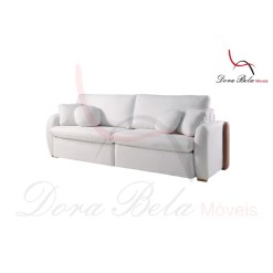 Sofa Cama Organ Em Linhao 230cm Com Molas Ensacadas Retratil 4 Lugares Dora Bela 95880
