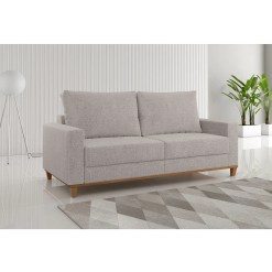 Sofa Felicia Em Linhao 2 Lugares Com Almofadas Soltas 180cm Viero 14460