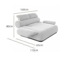 Sofa Modulado Articulado Lisboa 160cm Em Veludo Reclinavel House Decor 82491